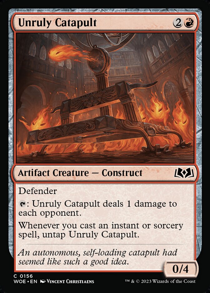 Unruly Catapult 156/276 (Wilds of Eldraine)  - Foil