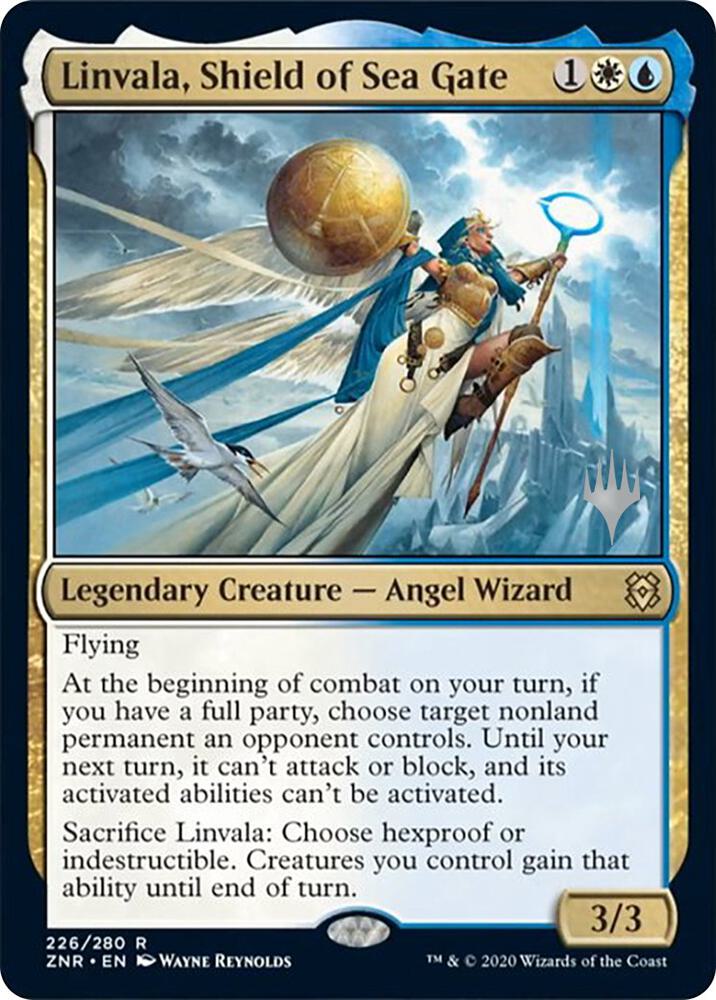 Linvala Shield of Sea Gate 226p/169 (Promo Pack: Zendikar Rising)  - Foil