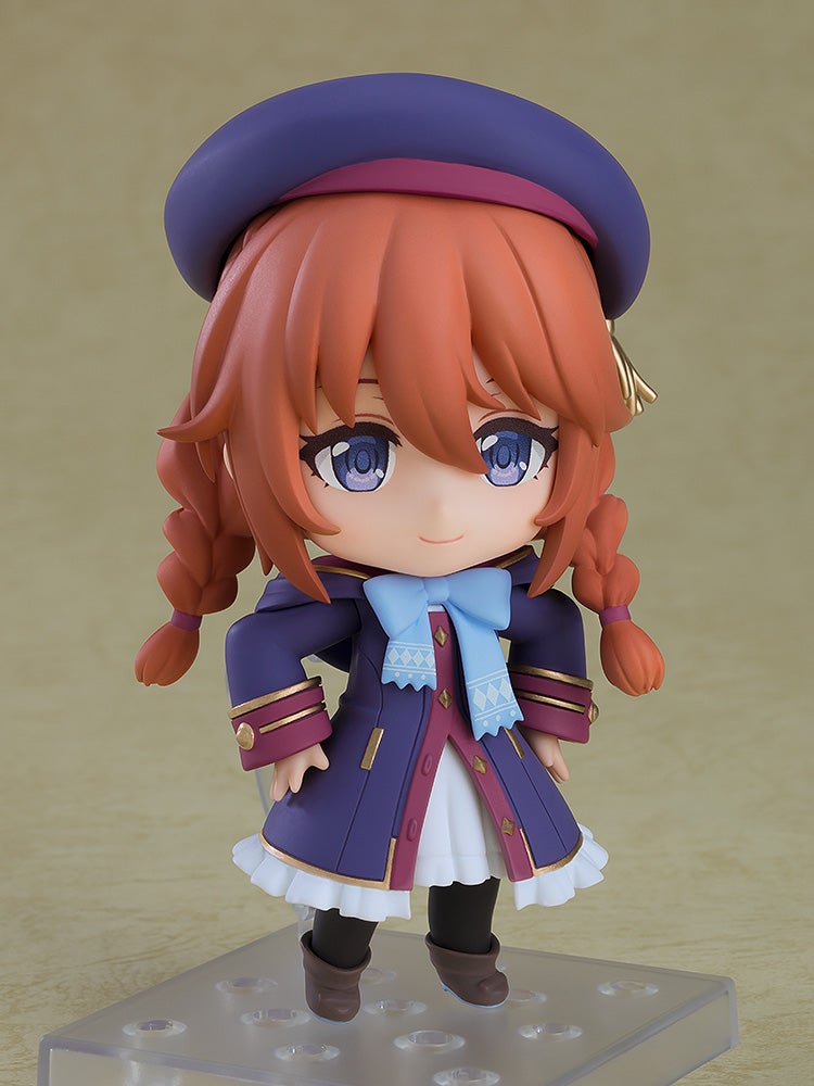 Princess Connect ReDive Nendoroid Yuni figurine in purple coat and hat