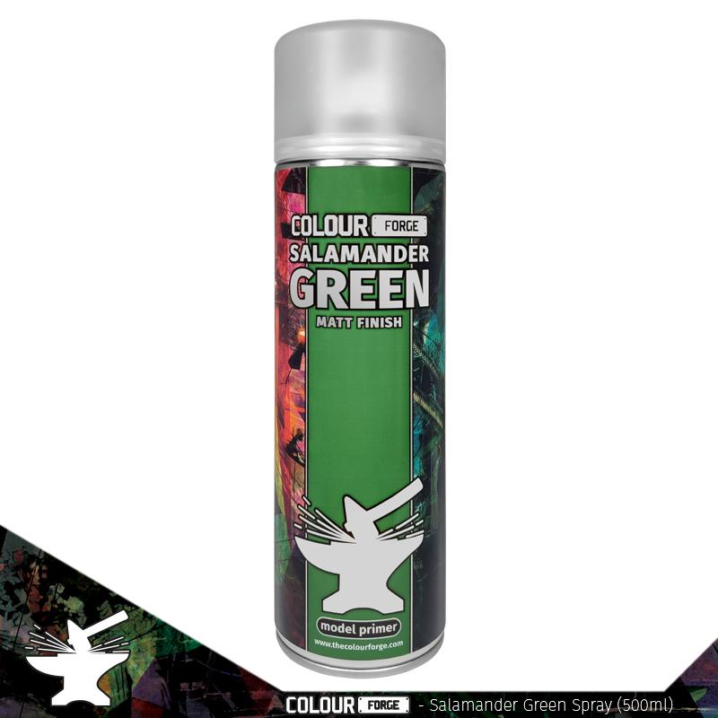 Colour Forge - Aerosol Spray Primer - Salamander Green 500ml - 233236 - Good Games