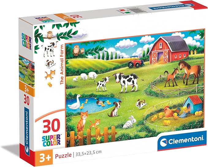 Clementoni SuperColor The Animal Farm - 30 piece Puzzle