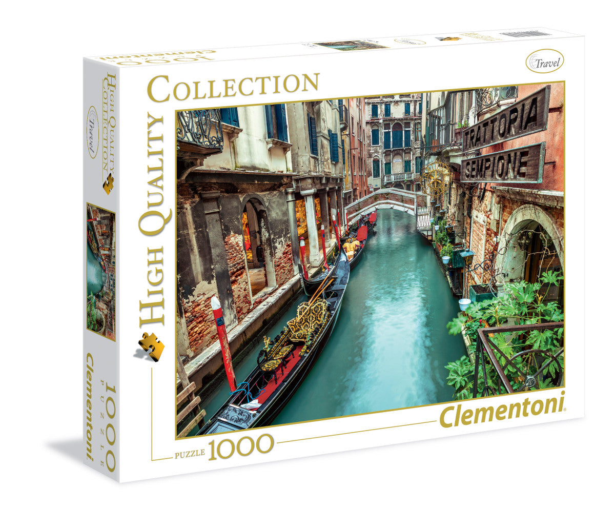Clementoni - Venice Canal 1000 Piece Jigsaw - Italy Collection - Good Games