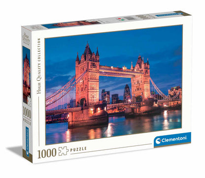 Clementoni - Tower Bridge at Night 1000 Piece Jigsaw - Good Games