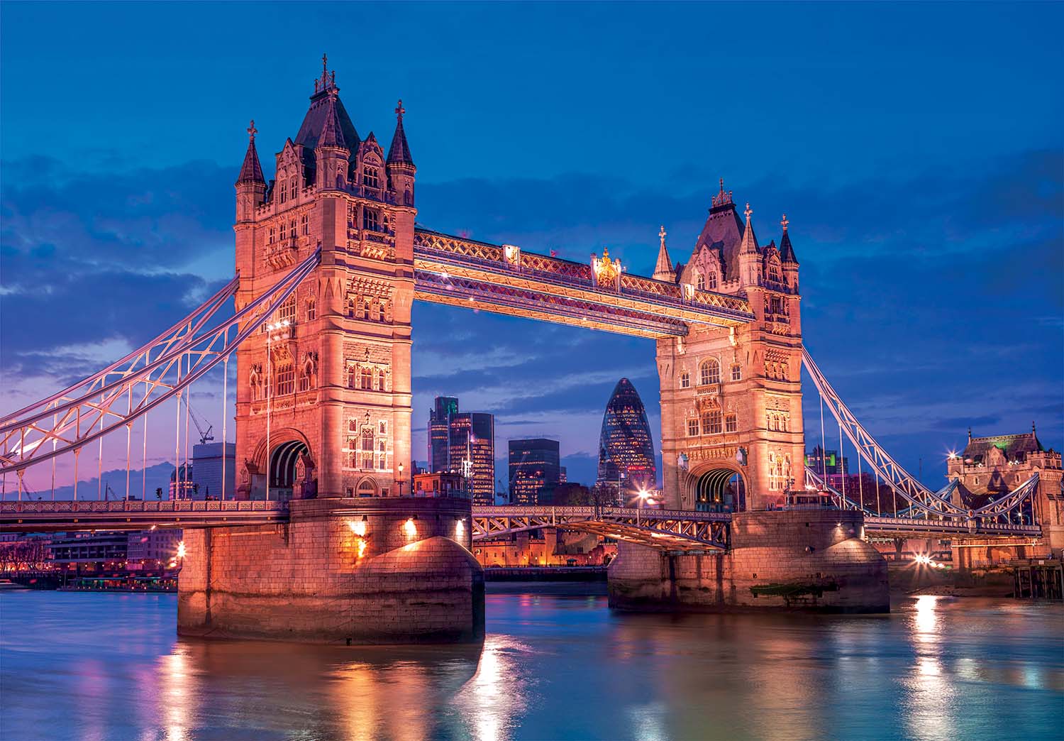 Clementoni - Tower Bridge at Night 1000 Piece Jigsaw - Good Games