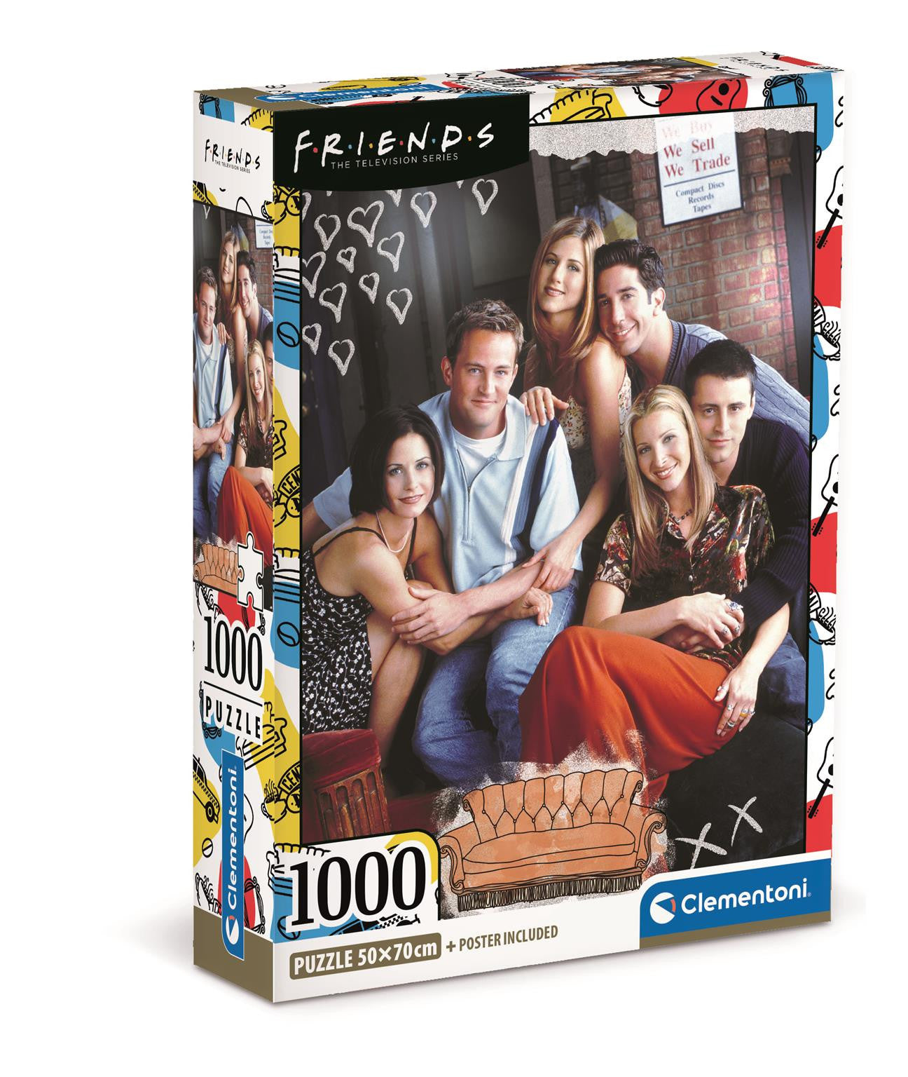 Clementoni Friends - 1000 piece Puzzle with Poster