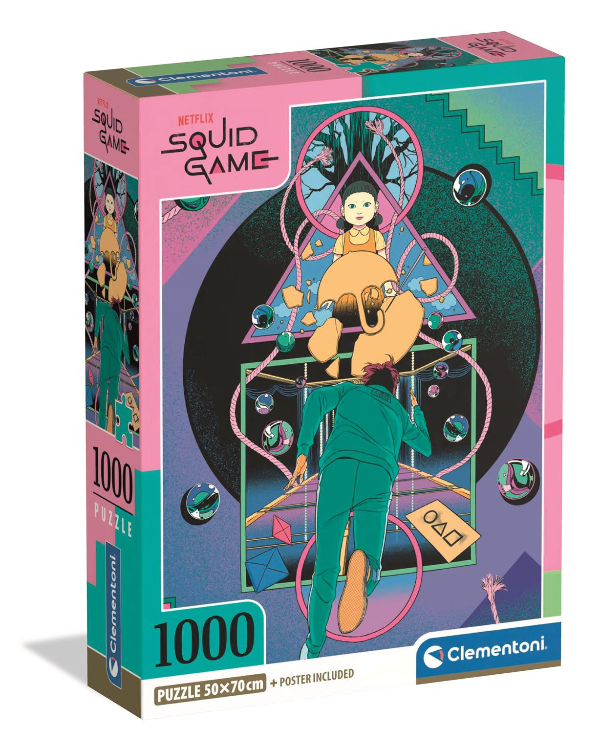 Clementoni Squid Game Season 2 - 1000 piece Puzzle with Poster