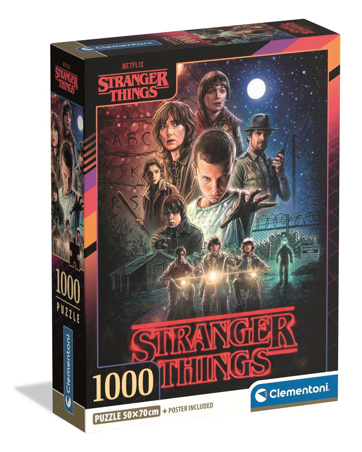 Clementoni Stranger Things Season 1 - 1000 piece Puzzle with Poster