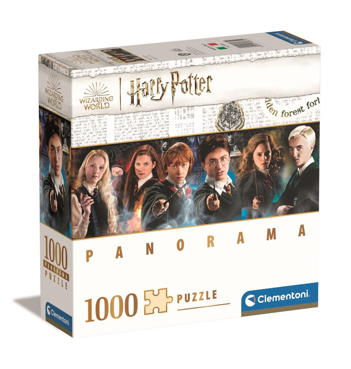 Clementoni Puzzle Panoramique Harry Potter 1000 Pièces 69x50 Cm – Fabriqué En Italie – Cadeau Anniversaire Ou Noël