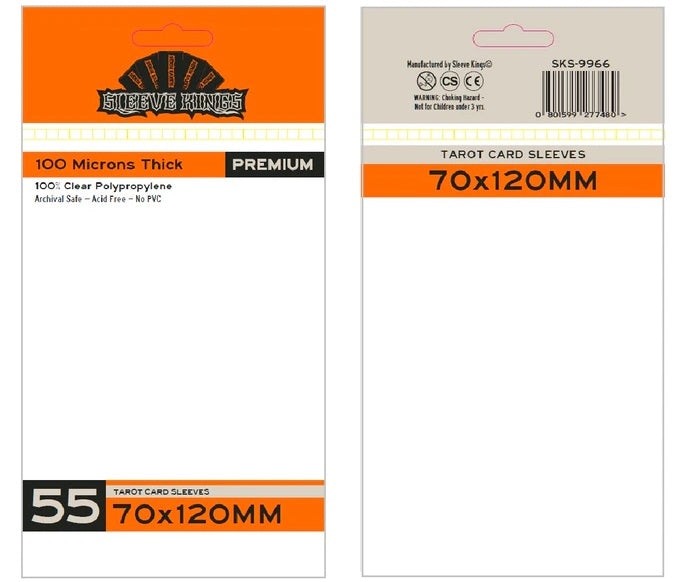 Sleeve Kings Board Game Sleeves Tarot - 70x120mm - 55 Per Pack