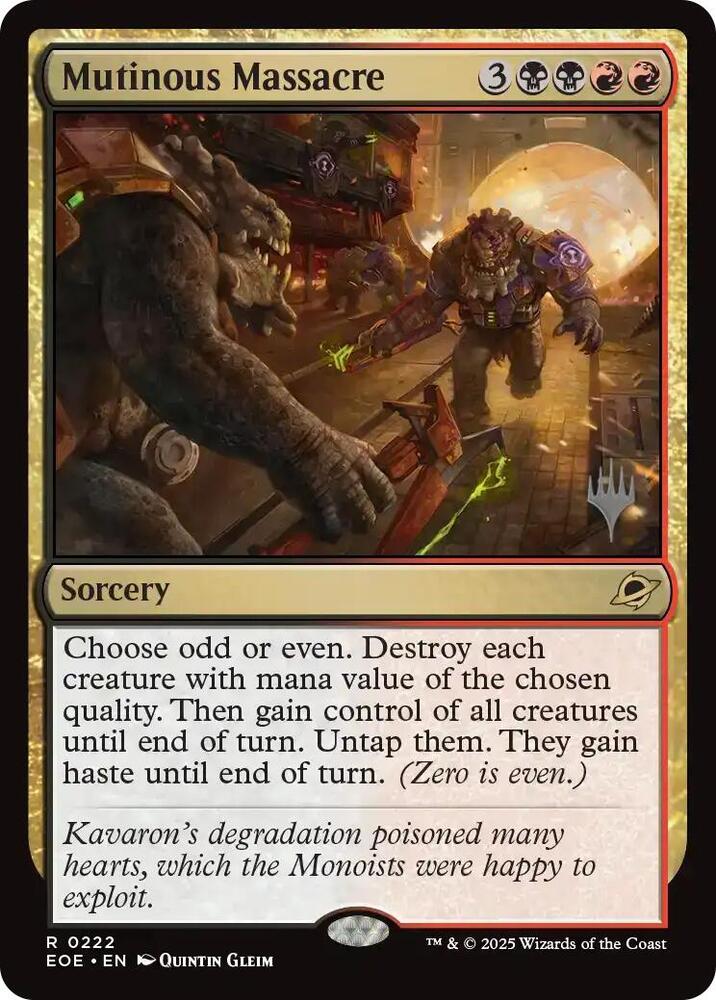 Mutinous Massacre 222p/160 (Promo Pack: Edge of Eternities) 