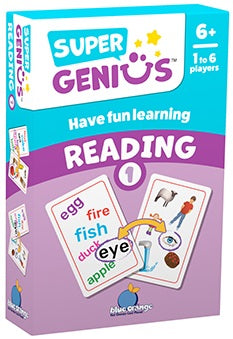 Blue Orange Games Super Genius Reading 1 Card Game