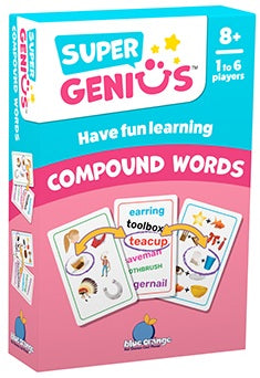 Blue Orange Games Super Genius Compound Words Card Game