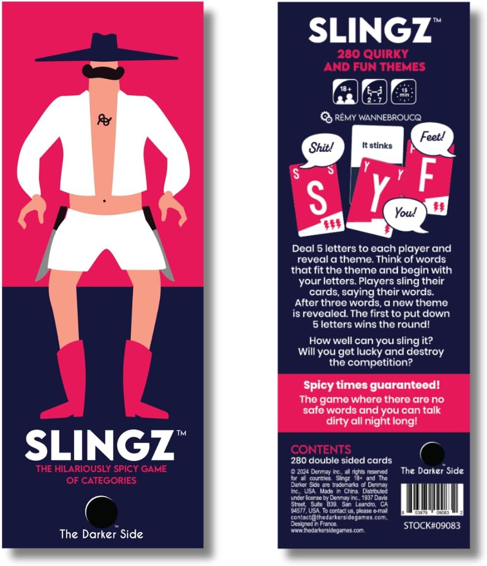 Blue Orange Games Slingz 18+ Card Game (Spicy Version)