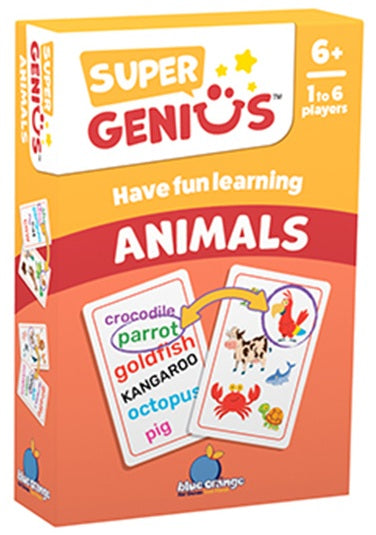Blue Orange Games Super Genius Animals Card Game