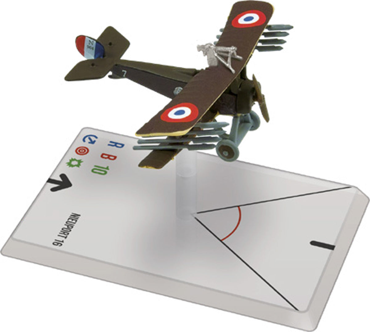 Wings of Glory WGF125D Nieuport 16 (De Guibert) model box featuring historic WWI biplane illustration
