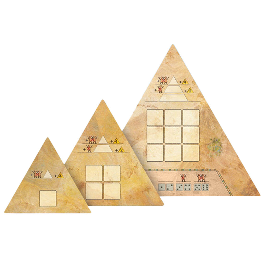 Pyramidice board game player pyramids cards