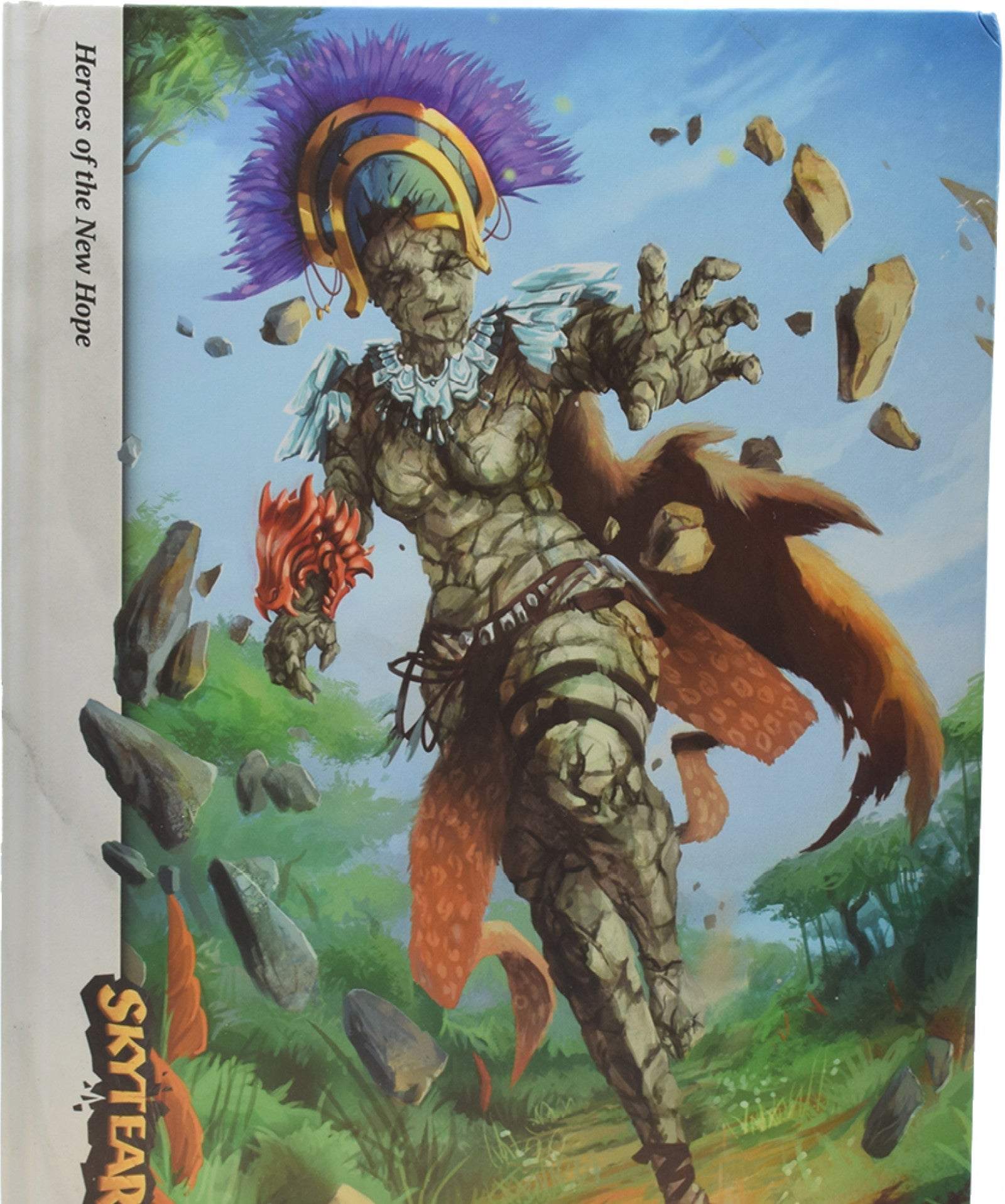 Skytear Art Book Expansion by PVP Geek, features dynamic fantasy artwork with multiple colorful characters in action poses