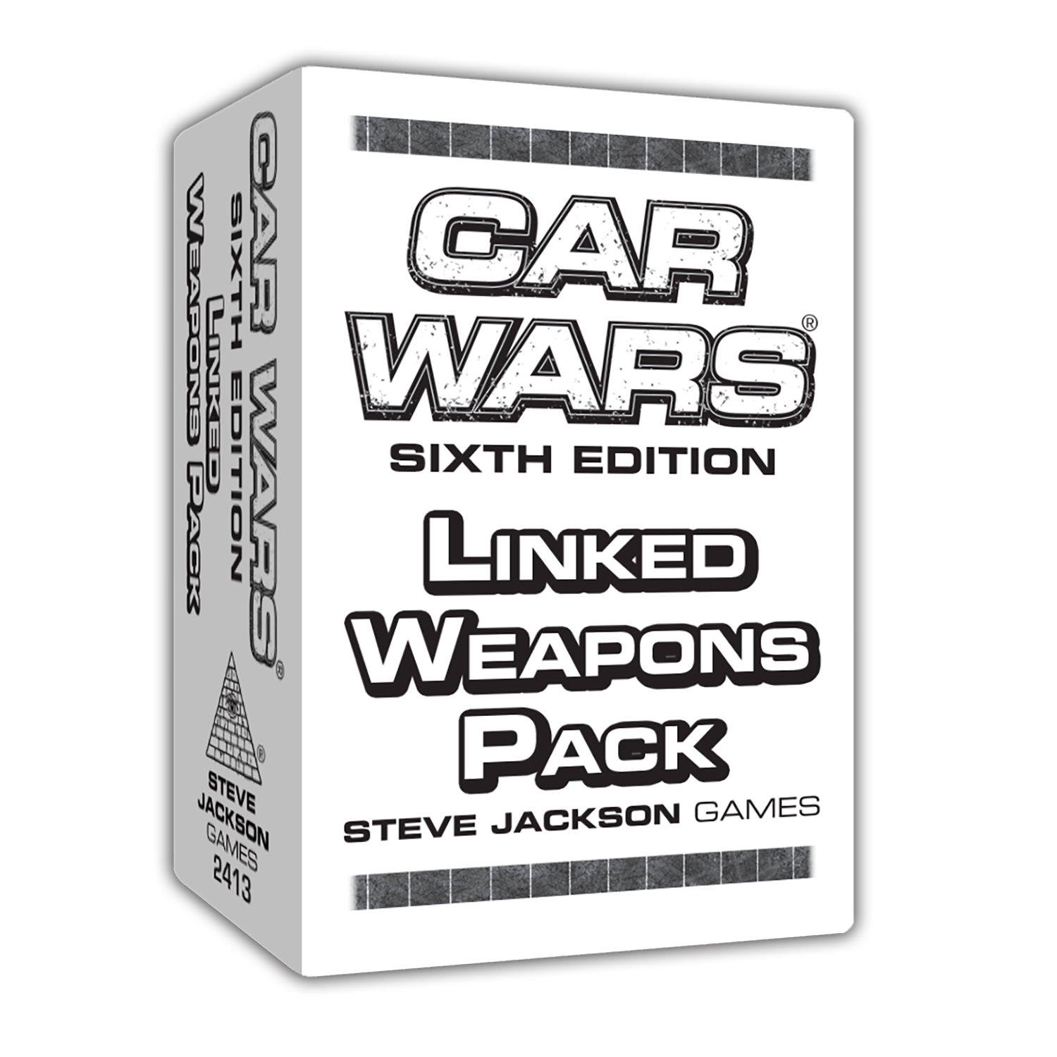 Box of Car Wars (Sixth Edition): Linked Weapons Pack featuring stylized vehicle combat artwork