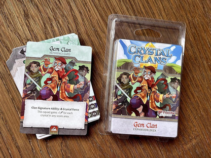 Detailed image of Crystal Clans Gem Clan deck with fantasy artwork