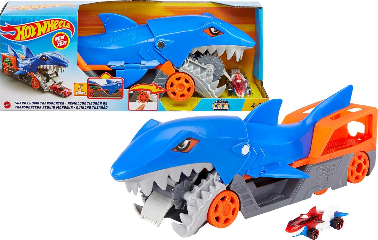 Hot Wheels Shark Chomp Transporter Playset - Good Games