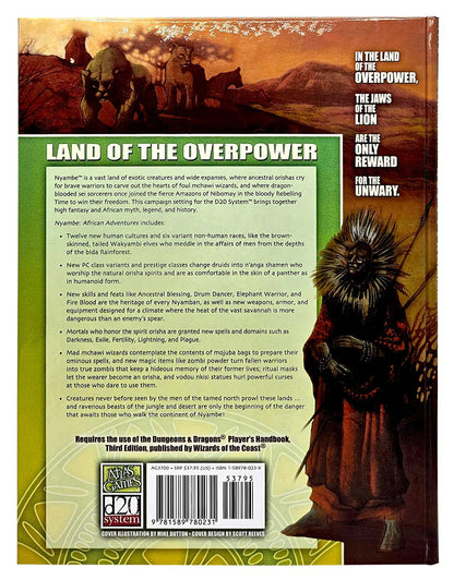 Atlas Games Nyambe African Adventures RPG Book - Good Games