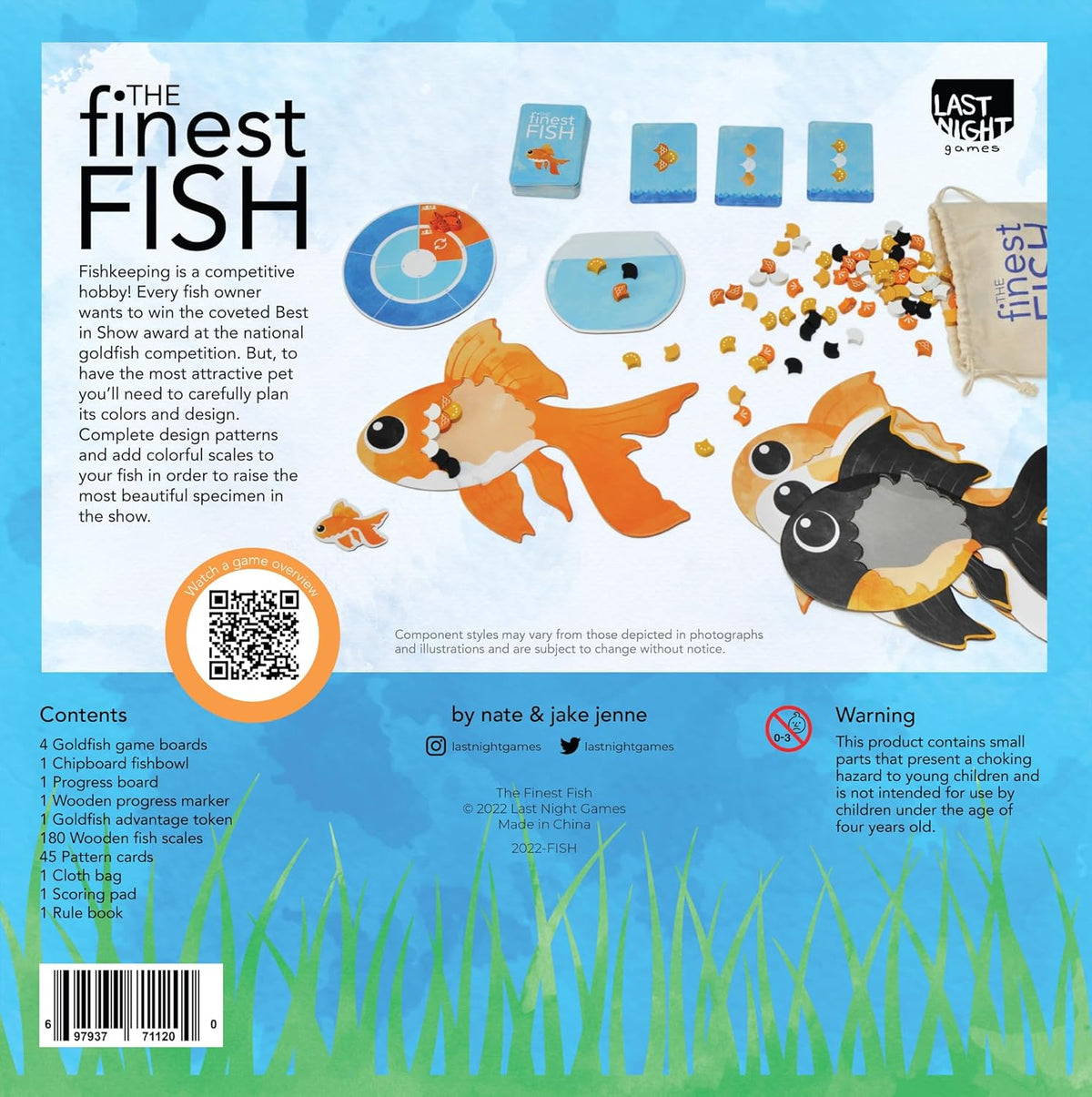 The Finest Fish game components in play