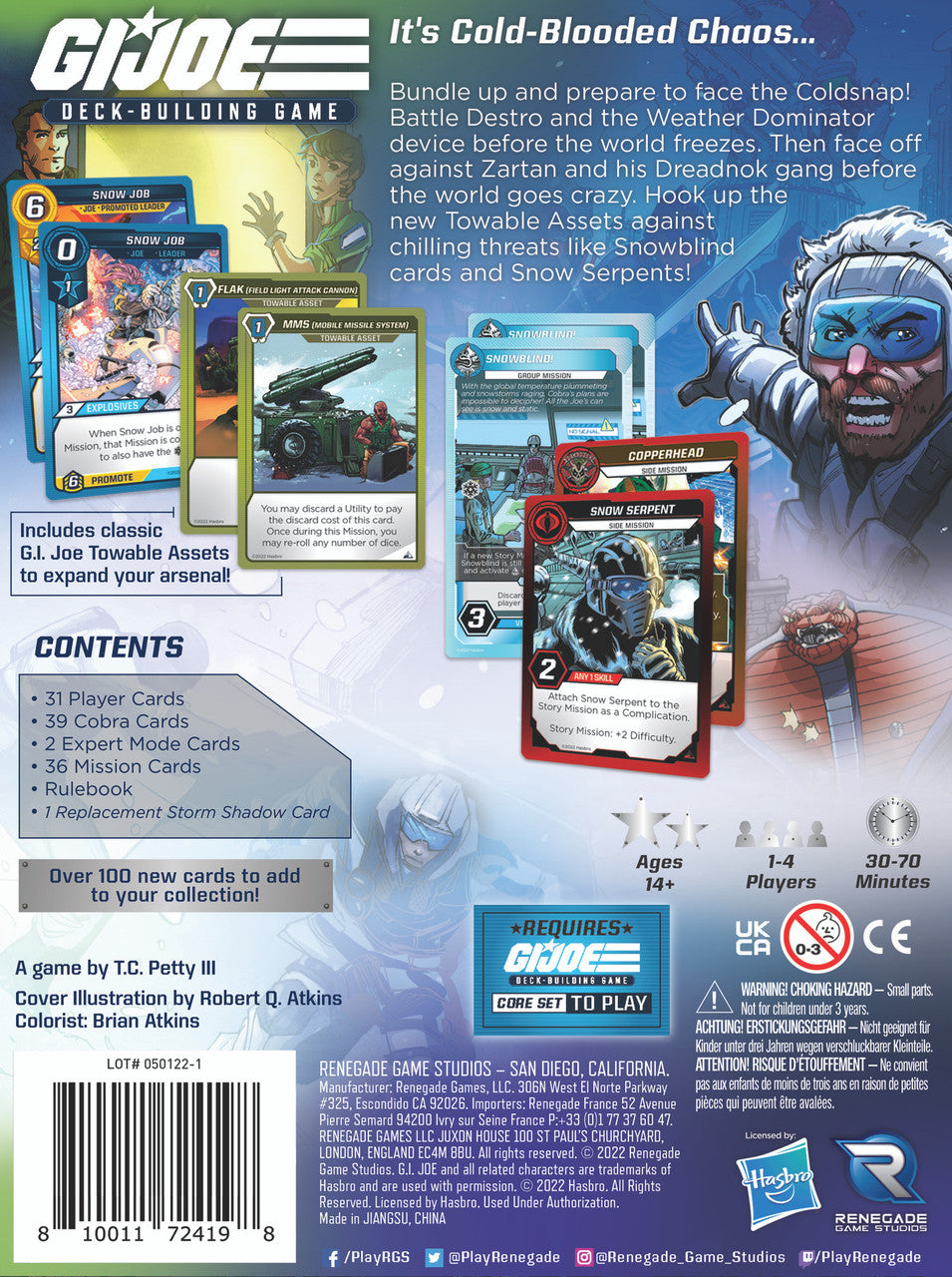 G.I. Joe Deck-Building Game - Cold Snap Expansion - Good Games