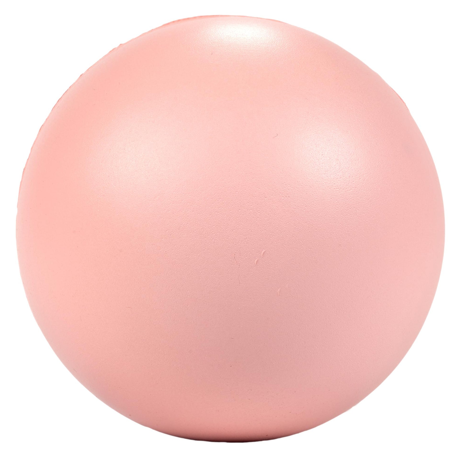 A spherical pink The Binding of Isaac Isaac Stress Ball with a slightly textured surface