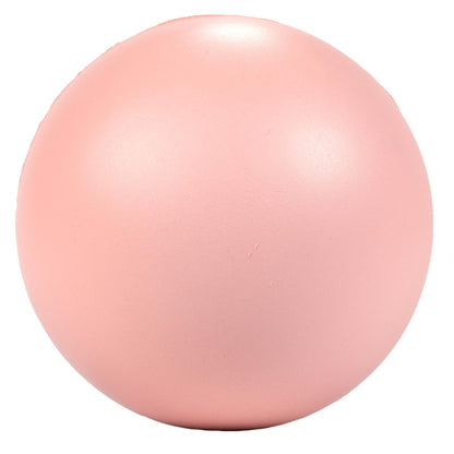 A spherical pink The Binding of Isaac Isaac Stress Ball with a slightly textured surface