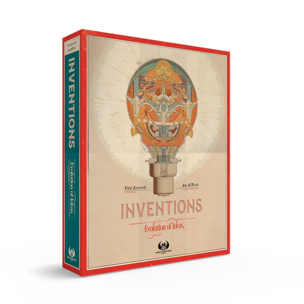 Inventions: Evolution of Ideas board game box front left side view