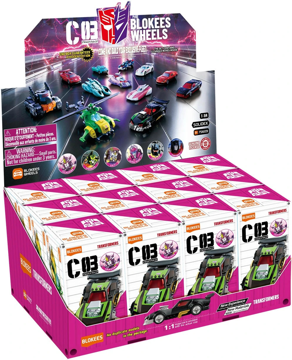 Blokees Wheels PDQ (12 in 1) - Transformers C03 Blind Box Display