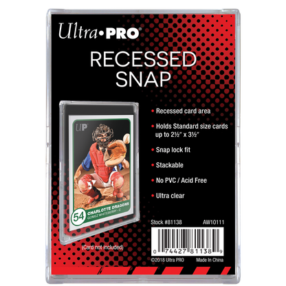 Ultra Pro UP81138 Recessed Snap Card Holder - Good Games