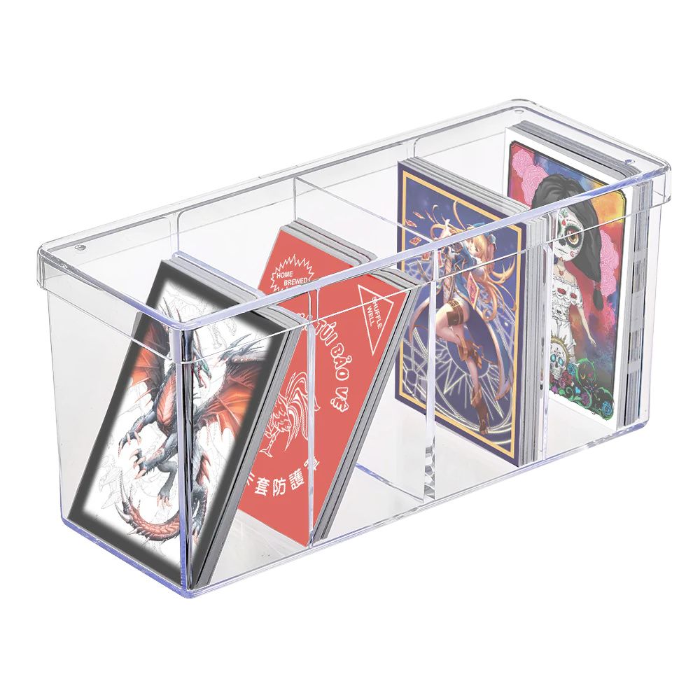 Ultra Pro: UP81163 4-Compartment Clear Card Box - Good Games