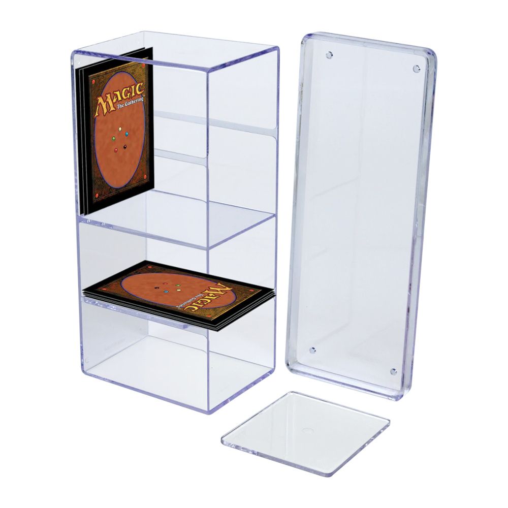 Ultra Pro: UP81163 4-Compartment Clear Card Box - Good Games