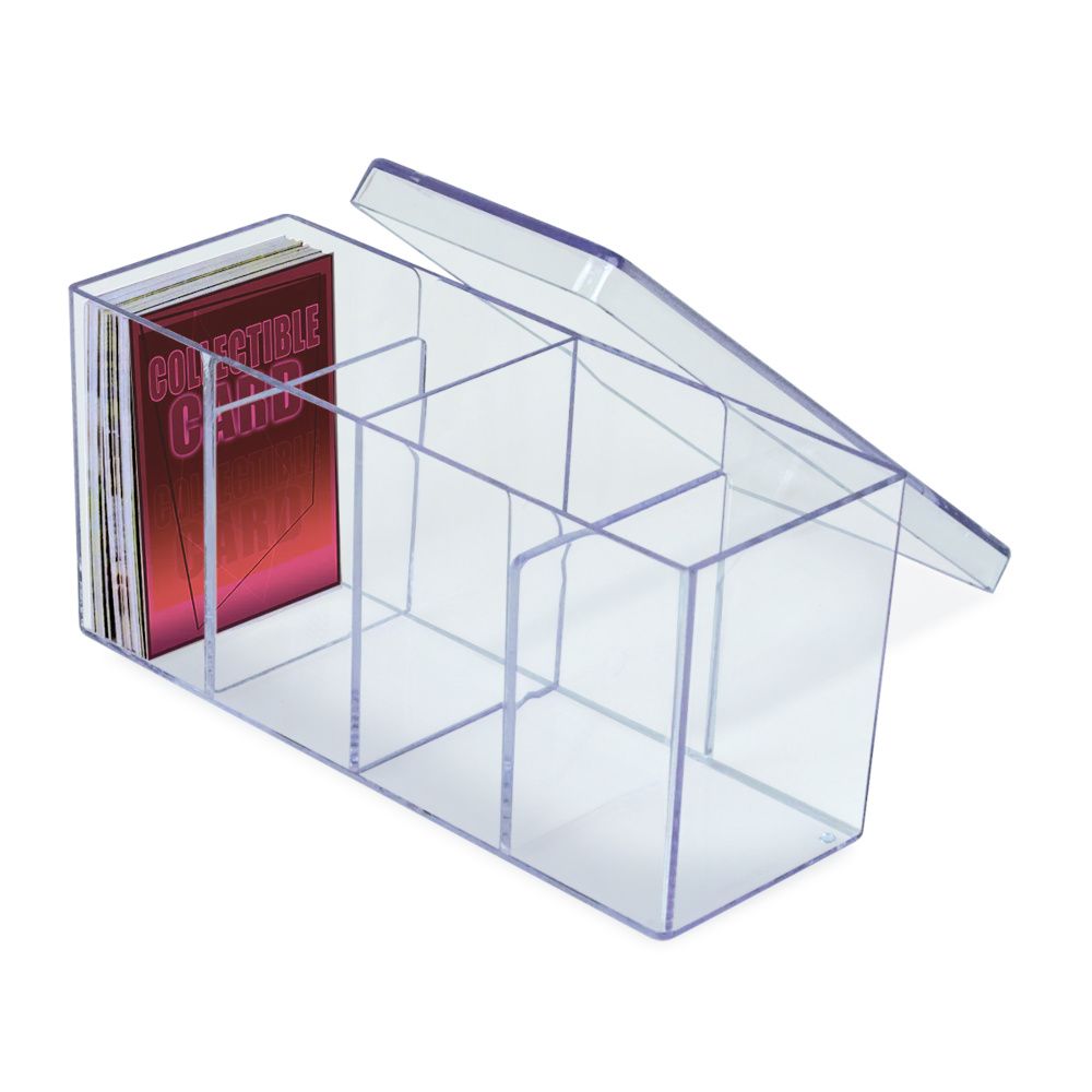 Ultra Pro: UP81163 4-Compartment Clear Card Box - Good Games