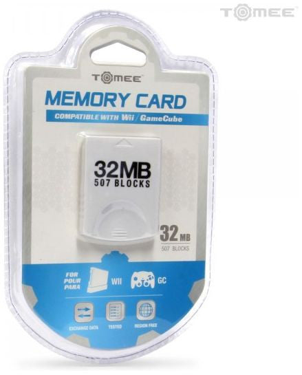 NGC GameCube Tomee 32MB Memory Card 507 Blocks