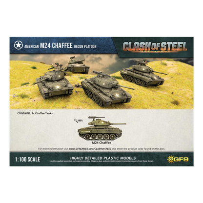 Gale Force Nine Clash of Steel: M24 Chaffee Recon Platoon Miniature (GF9CSU06) - Good Games