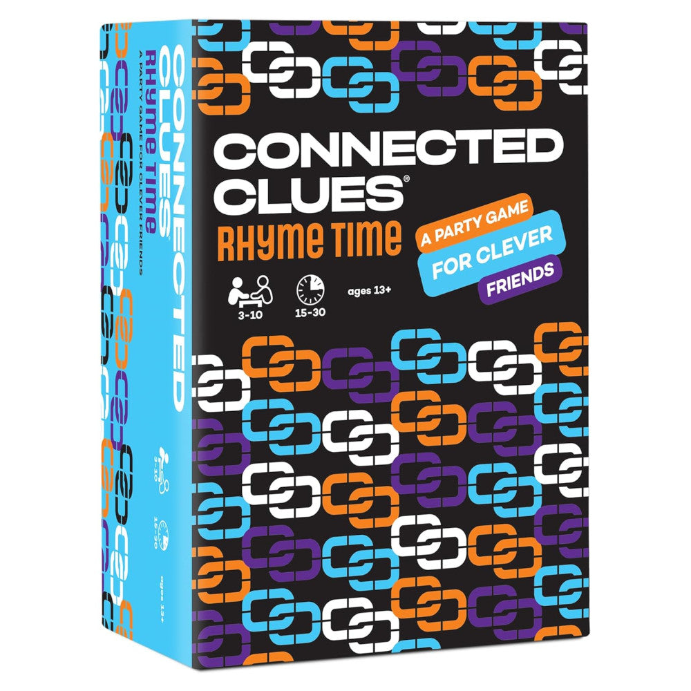 Connected Clues Rhyme Time Card Game packaging box front view