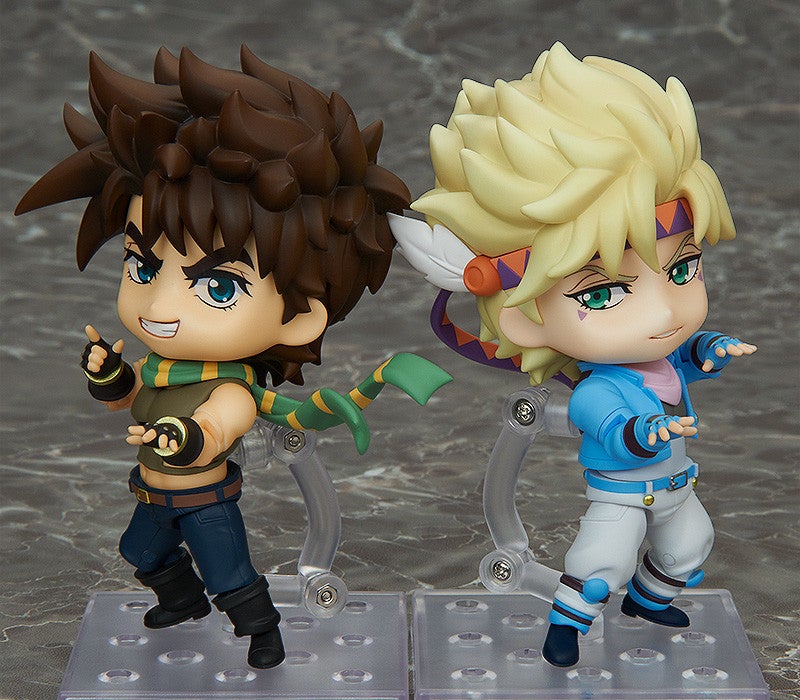 Nendoroid 199 Joseph Joestar and Caesar Anthonio Zeppeli figures on stands