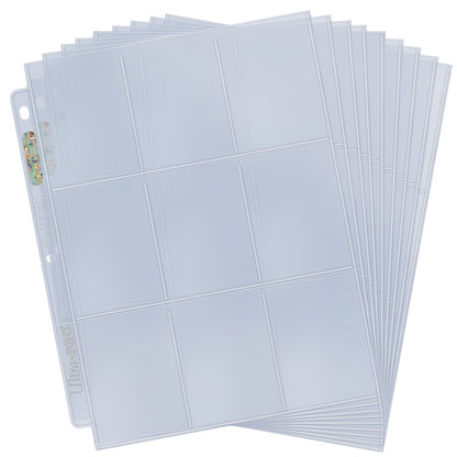 Ultra Pro - UP80796 9-Pocket Silver Series Refill Page for Standard Size Cards 25-Piece Set - Clear - Good Games
