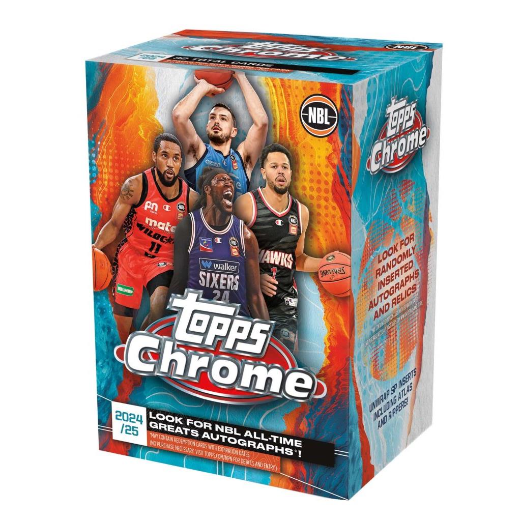 2024/25 Topps Chrome NBL Basketball Value Pack Booster Box
