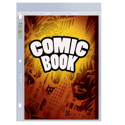 Ultra PRO - Flexible Current and Silver Age Comic Pages with 3-Hole Spine 100-Piece Set 7-1/4" x 10-1/2" Size - Good Games