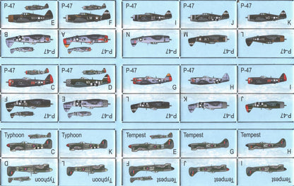 Close-up of aircraft counters and formation cards laid out for play-1