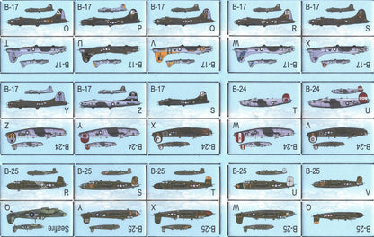 Close-up of aircraft counters and formation cards laid out for play-2