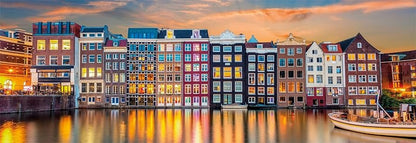 Bright Amsterdam 1000 Piece Jigsaw (High Quality) - Good Games