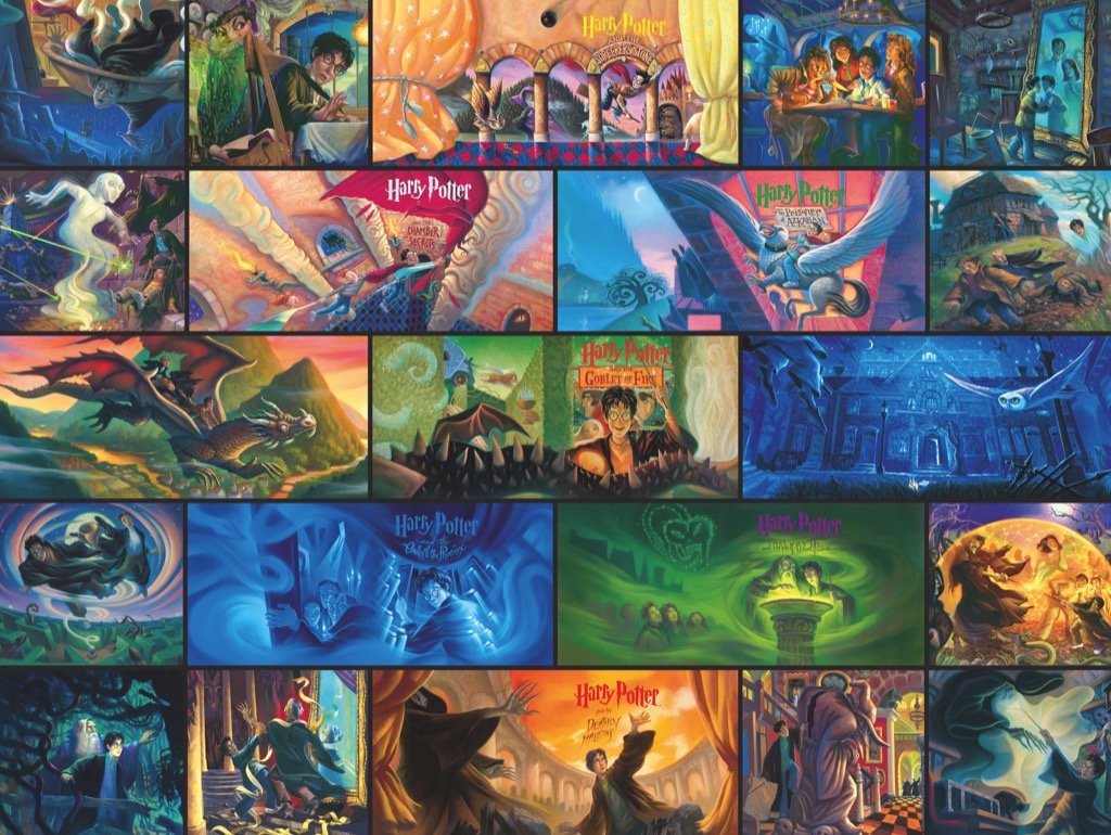 Harry Potter Puzzle Harry Potter Collage 1000 Piece Jigsaw - Good Games
