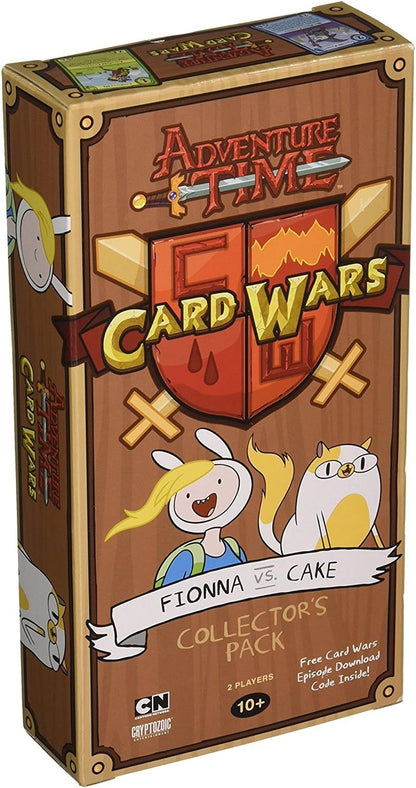 Adventure Time Card Wars: Fionna vs. Cake Collector's Pack box, featuring Fionna the Human and Cake the Cat