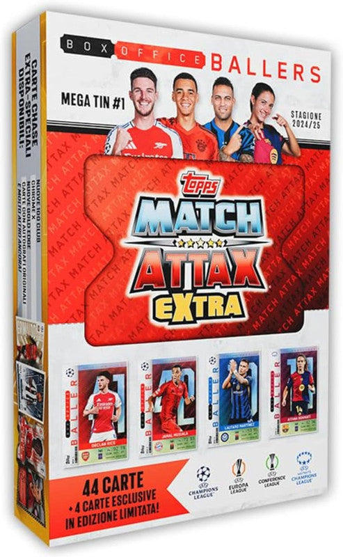 Topps Box Office Ballers Match Attax Extra 202425 Mega Tin 1 with 44 cards 4 exclusive limited edition cards
