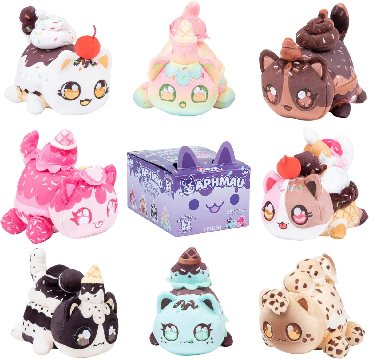 Aphmau MeeMeows Ice Cream plush side view