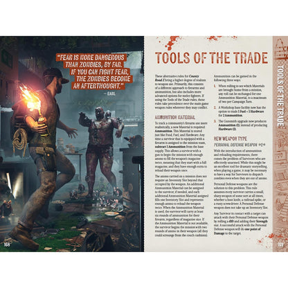 A man with a flaming torch battles a zombie and small rat creatures in a dark, post-apocalyptic city.